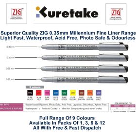 Zig Millenium MS-03 Kahverengi 0.35 mm Teknik Çizim Kalemi