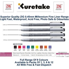 Zig Millenium MS-05 Turuncu 0.45 mm Teknik Çizim Kalemi