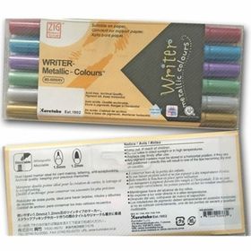 Zig MS-8000/6V 6'lı Metalik Renkler Davetiye Kalemi