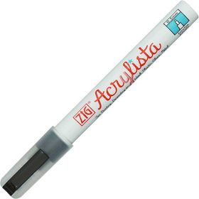 Zig Pac-10 010 Acrylista Siyah 0.5 mm Markör Kalem