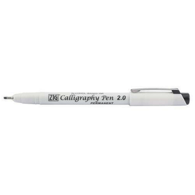Zig PCA-210 Permanent Siyah 2.0 Kesik Uç Calligraphy Kalemi