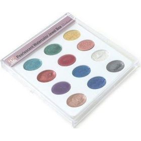 Zig Pearlescent Watercolor Jewel Box Sedefli 12 Renk Sulu Boya