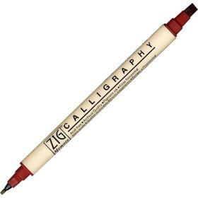 Zig Scroll Brush 203 Antique Burgundy Kaligrafi Kalemi
