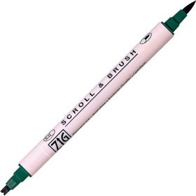 Zig Scroll Brush 401 Hunter Green Kaligrafi Kalemi