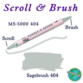Zig Scroll Brush 404 Sagebrush Kaligrafi Kalemi