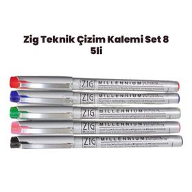 Zig Set 8 6'lı 0,1 mm Teknik Çizim Kalem