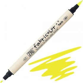 Zig TC-4000 001 Fluorescent Yellow Fabricolor Twin Çift Uçlu Kumaş Kalemi