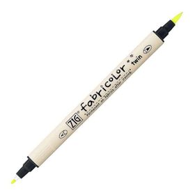 Zig TC-4000 001 Fluorescent Yellow Fabricolor Twin Çift Uçlu Kumaş Kalemi