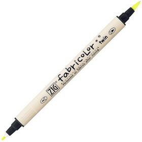 Zig TC-4000 001 Fluorescent Yellow Fabricolor Twin Çift Uçlu Kumaş Kalemi