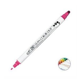 Zig TC-6100-025 Clean Color Dot Pembe Çift Taraflı Kalem