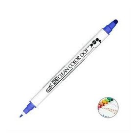 Zig TC-6100-032 Clean Color Dot Mavi Çift Taraflı Kalem