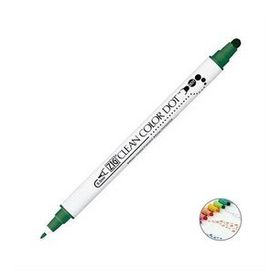 Zig TC-6100-040 Clean Color Dot Yeşil Çift Taraflı Kalem