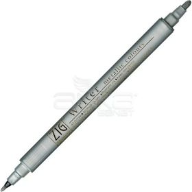 Zig Writer Metallic Colours Çift Uçlu 102 Silver Marker Kalem