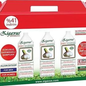 Zigavus 3x250 ml Tüm Saçlar Sarımsaklı Şampuan