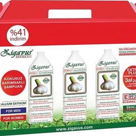 Zigavus 3x250 ml Tüm Saçlar Sarımsaklı Şampuan