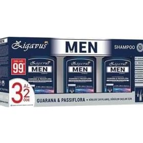 Zigavus 3x300 ml Men Saç Dökülmesi Şampuanı