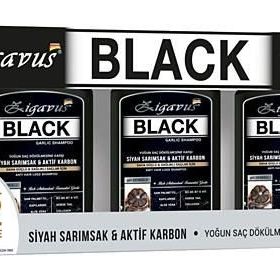 Zigavus Black Sarımsaklı 3 x 300 ml Şampuan