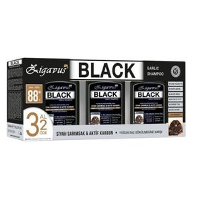 Zigavus Black Sarımsaklı 3 x 300 ml Şampuan