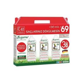Zigavus Extra Plus Kokusuz Sarımsaklı 3x250 ml Şampuan