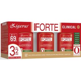 Zigavus Forte Ultra Yağlı Saçlar İçin 3x300 ml Şampuan