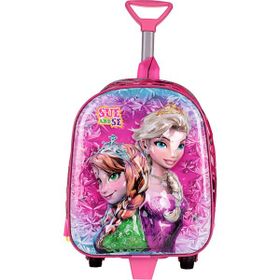 Zigga 00024 Pembe Sue And Se Kız Çocuk Çekçekli Anaokulu Sırt Çantası