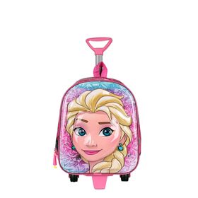 Zigga 00027 Pembe Kraliçe Elsa Kız Çocuk Çekçekli Anaokulu Sırt Çantası