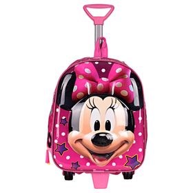 Zigga 00029 Pembe Mickey Mouse Kız Çocuk Çekçekli Anaokulu Sırt Çantası