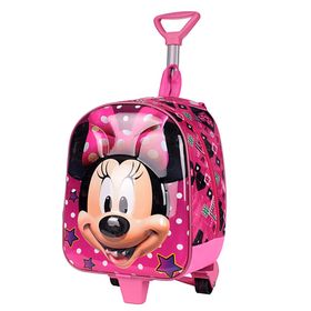 Zigga 00029 Pembe Mickey Mouse Kız Çocuk Çekçekli Anaokulu Sırt Çantası