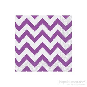 Zigzag Lila Kağıt Peçete