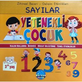 Zihinsel Beceri Gelişim Etkinlikleri Sayılar Yetenekli Çocuk 3+-Safkan Kids
