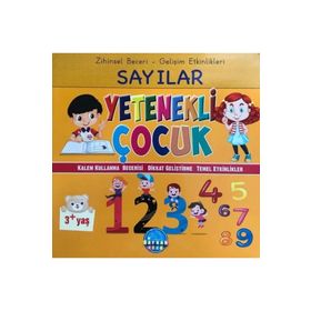 Zihinsel Beceri Gelişim Etkinlikleri Sayılar Yetenekli Çocuk 3+-Safkan Kids