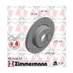 Zimmermann 150.3484.52 Bmw F10 F11 34216775287 Arka Fren Diski