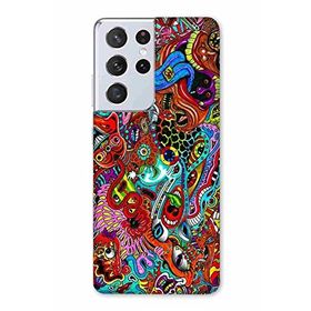 Zipax 2001 Samsung Galaxy S22 Ultra Karışık Baskılı Uyumlu Silikon Kılıf