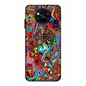 Zipax 2001 Xiaomi Poco X3 Pro Karışık Baskılı Uyumlu Silikon Kılıf