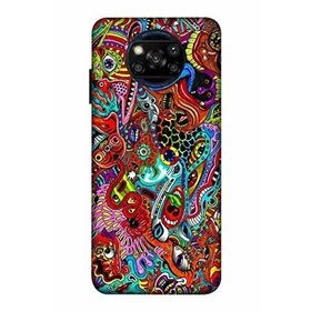 Zipax 2001 Xiaomi Poco X3 Pro Karışık Baskılı Uyumlu Silikon Kılıf