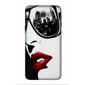 Zipax 2007 Samsung Galaxy J5 Prime Gözlüklü Kız Baskılı Uyumlu Silikon Kılıf