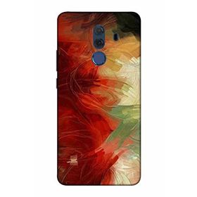 Zipax 2010 Huawei Mate 10 Pro Fırça Boya Baskılı Uyumlu Silikon Kılıf