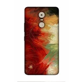 Zipax 2010 Lenovo K6 Note Lenova Fırça Boya Baskılı Uyumlu Silikon Kılıf