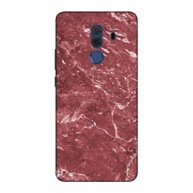 Zipax 2020 Huawei Mate 10 Pro Kırmızı Mermer Desenli Uyumlu Silikon Kılıf