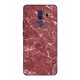 Zipax 2020 Huawei Mate 10 Pro Kırmızı Mermer Desenli Uyumlu Silikon Kılıf