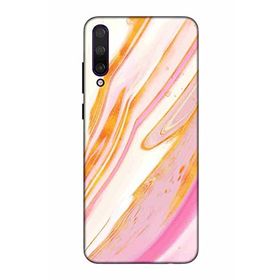 Zipax 2023 Huawei Y9S Pembe Mermer Desenli Uyumlu Silikon Kılıf