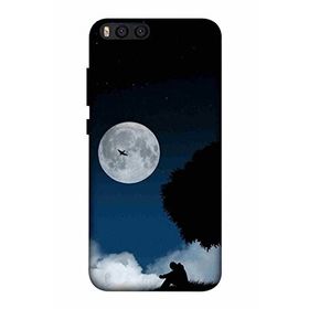 Zipax 2024 Xiaomi Mi Note 3 Ay Gece Baskılı Uyumlu Silikon Kılıf