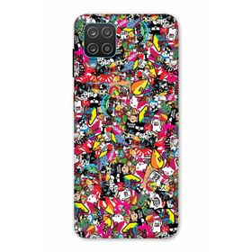 Zipax 2033 Samsung Galaxy M12 Karışık Baskılı Uyumlu Silikon Kılıf