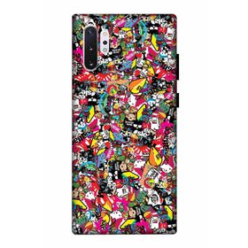 Zipax 2033 Samsung Galaxy Note 10 Plus Karışık Baskılı Uyumlu Silikon Kılıf