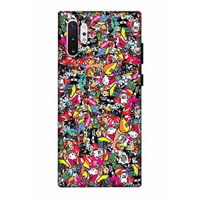 Zipax 2033 Samsung Galaxy Note 10 Plus Karışık Baskılı Uyumlu Silikon Kılıf