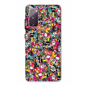 Zipax 2033 Samsung Galaxy S20 FE Karışık Baskılı Uyumlu Silikon Kılıf