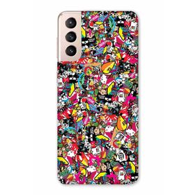 Zipax 2033 Samsung Galaxy S22 Plus Karışık Baskılı Uyumlu Silikon Kılıf
