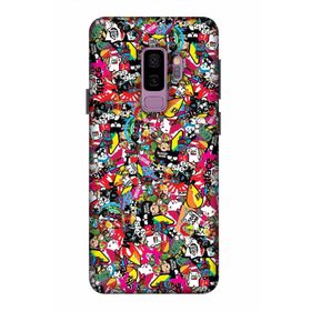Zipax 2033 Samsung Galaxy S9 Plus Karışık Baskılı Uyumlu Silikon Kılıf