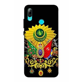 Zipax 2034 Huawei P Smart 2019 Osmanlı Baskılı Uyumlu Silikon Kılıf