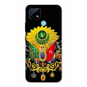 Zipax 2034 Oppo Realme C21 Osmanlı Baskılı Uyumlu Silikon Kılıf